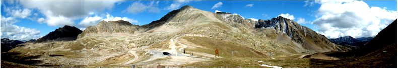 View from the summit of the col de lombardy - between Demonte (Italy), and Isola 2000 (French Ski Resort) - Summit is 2350metres above sea level - Sept 2002