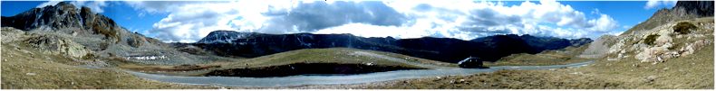 View from the summit of the Col de Lombardy - Italy/French Border - 2350Metres High