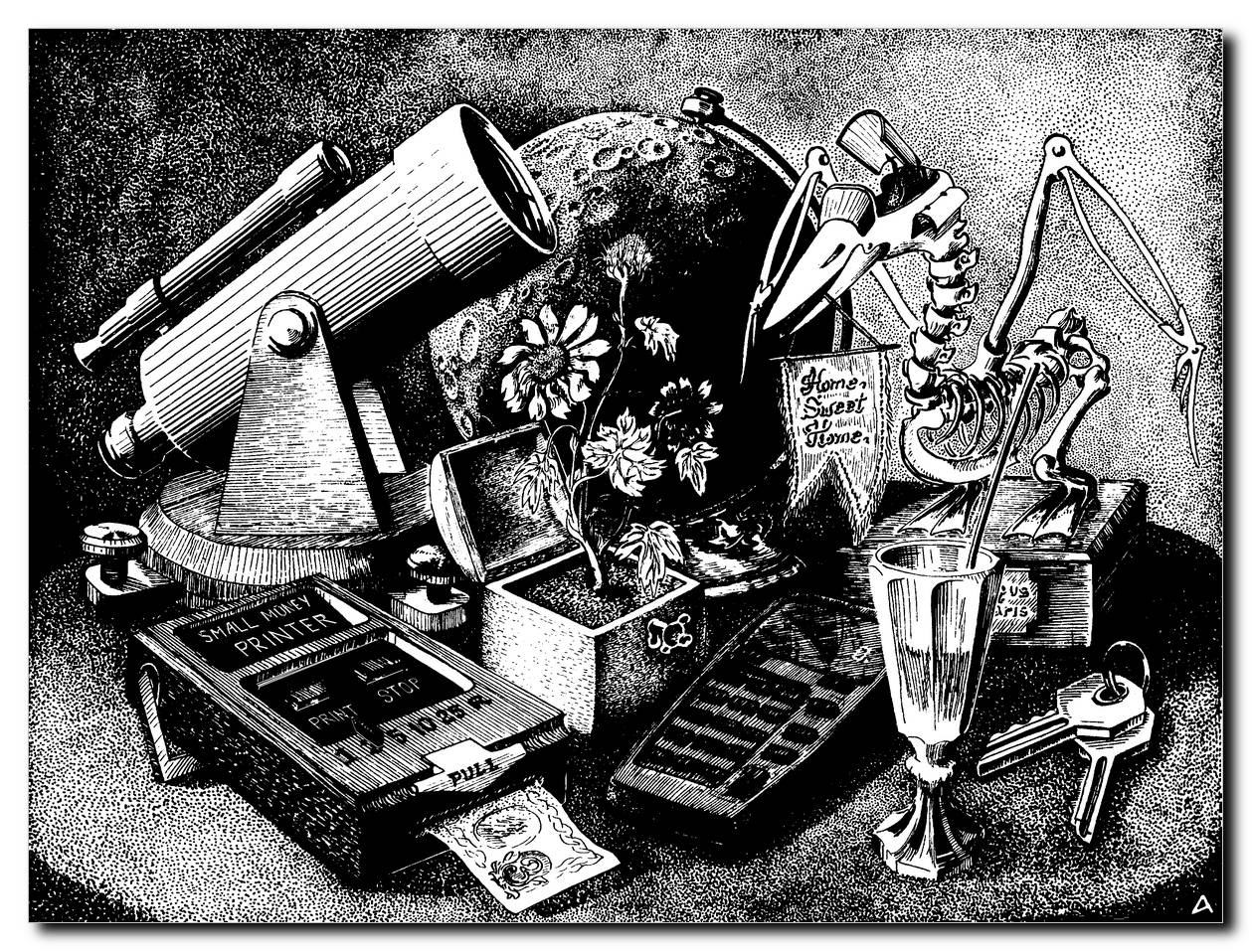 Home Sweet Home: with symbols of Wealth and Science - 1978
