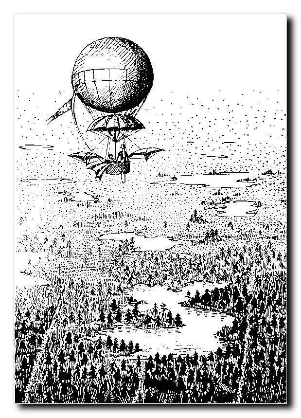 Imaginary Flight over Melozero Region - 1970