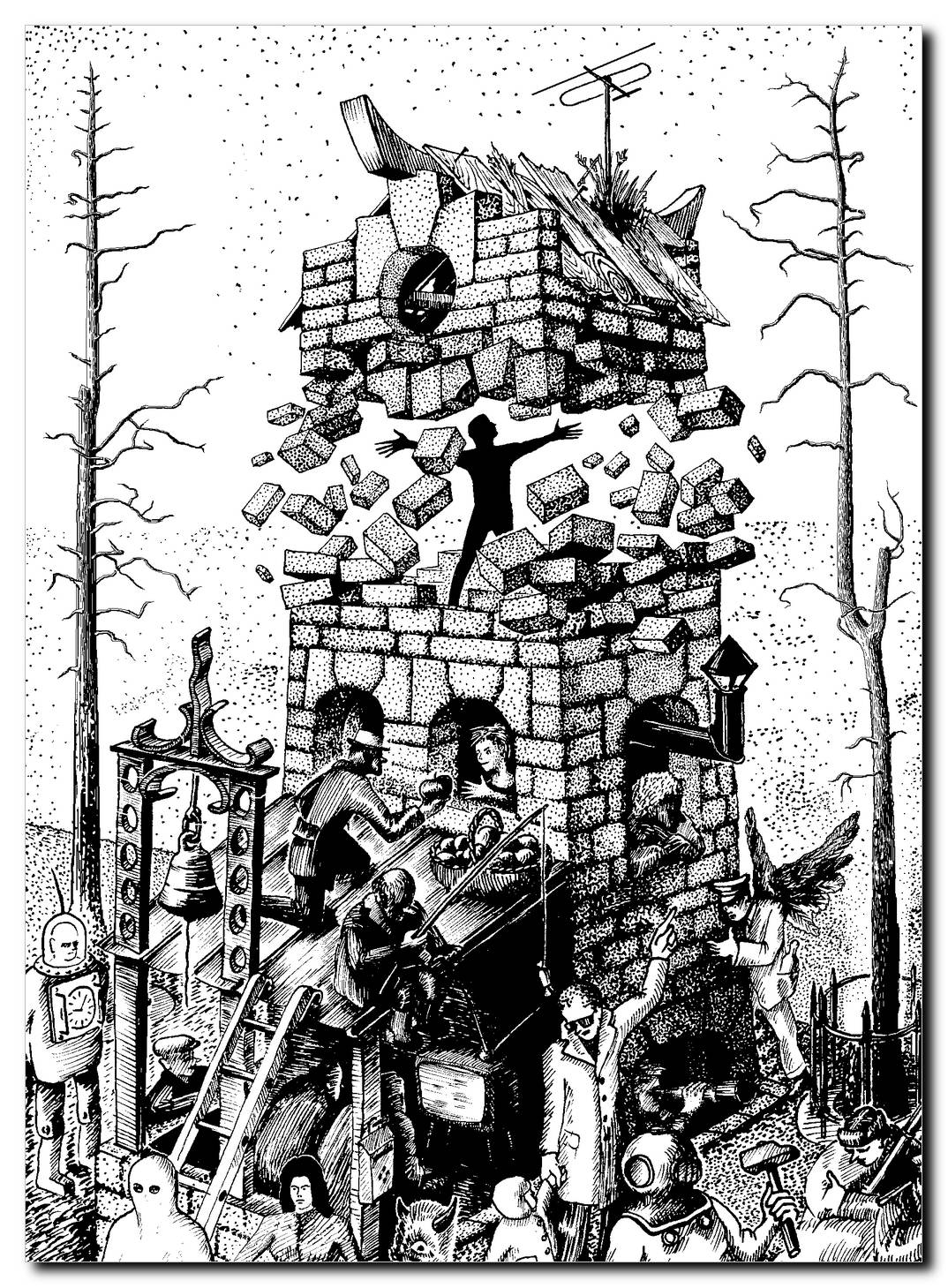 Walls obscure the surrounding view - 1983