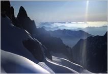 Click to enlarge Alpine Mountain photo - French, Swiss and Austrian Alpine Views
