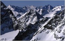 Click to enlarge Alpine Mountain photo - French, Swiss and Austrian Alpine Views