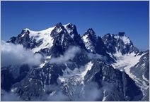 Click to enlarge Alpine Mountain photo - French, Swiss and Austrian Alpine Views