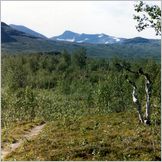 Click to enlarge photo of the challenging 2 week hike from Abisko to Nikkaluokta - Via Kebnekaise-2117Metres-Sweden's Highest Peak