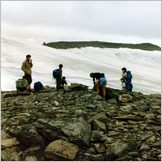 Click to enlarge photo of the challenging 2 week hike from Abisko to Nikkaluokta - Via Kebnekaise-2117Metres-Sweden's Highest Peak