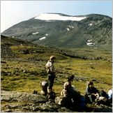 Click to enlarge photo of the challenging 2 week hike from Abisko to Nikkaluokta - Via Kebnekaise-2117Metres-Sweden's Highest Peak