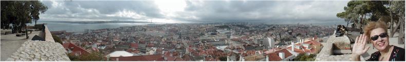 View from Castel San Jorge - Lisbon, Portugal - October 2001