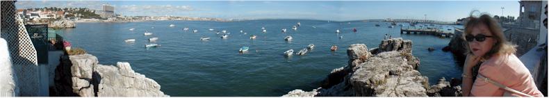 Valentina looking East from Cascais towards Estoril Resort - Lisbon