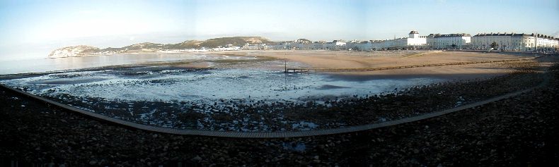 View of the Llandudno Bay from the Pier - Low Tide - July 2002