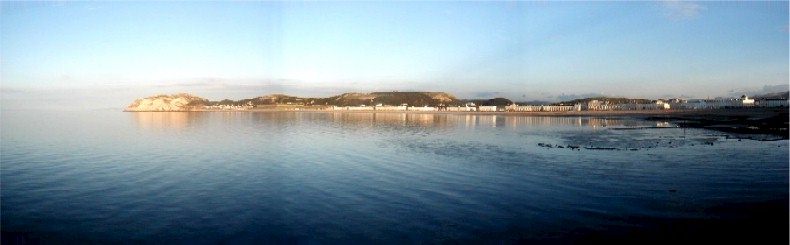 View of the Llandudno Bay from the end of the Pier - 8pm - Friday 12th July 2002