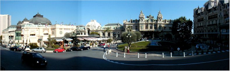 View of the Casino Square in the Monte-Carlo - Monaco - Sept 2002