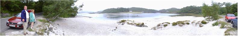 The famous White Sands of Morar, near Mallaig, Northern Scotland