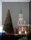 New Year Tree (Yolka) - Red Square with Kremlin Tower