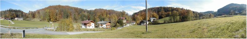 View near the Austrian Villages of Durnberg and Hallein during Autumn 2001