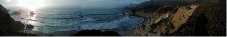 Sunset on Big Sur - Route 1 - California, USA - October 15th 2001