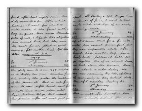 Click to see Full-Screen Scan of Percy Probert's East African Campaign Diary 