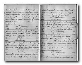 Click to see Full-Screen Scan of Percy Probert's East African Campaign Diary 