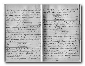 Click to see Full-Screen Scan of Percy Probert's East African Campaign Diary 