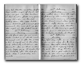 Click to see Full-Screen Scan of Percy Probert's East African Campaign Diary 