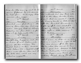 Click to see Full-Screen Scan of Percy Probert's East African Campaign Diary 