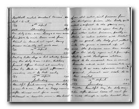 Click to see Full-Screen Scan of Percy Probert's East African Campaign Diary 