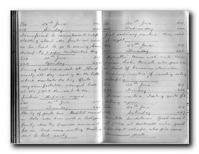 Click to see Full-Screen Scan of Percy Probert's East African Campaign Diary 