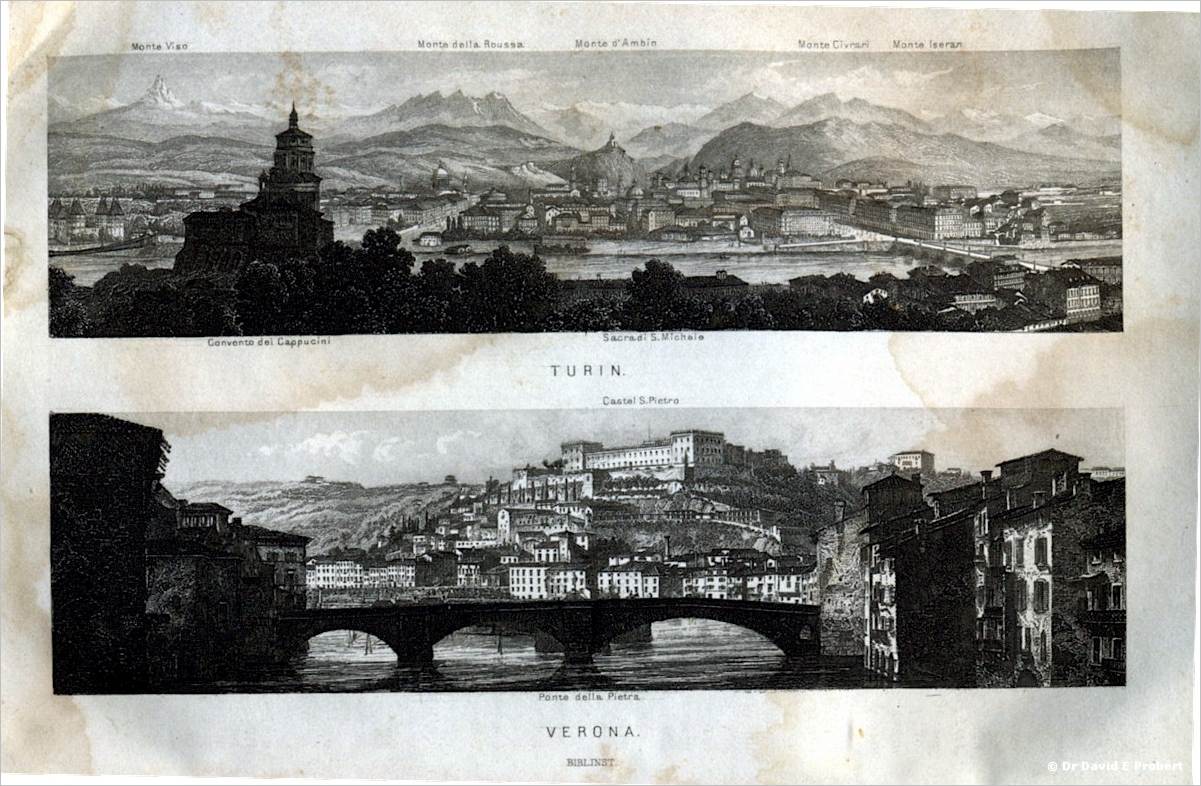 Turin-Verona-1874- Engravings