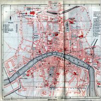 Click to enlarge Historic Map, Engraving or Timetable of Pisa or  Northern Italy