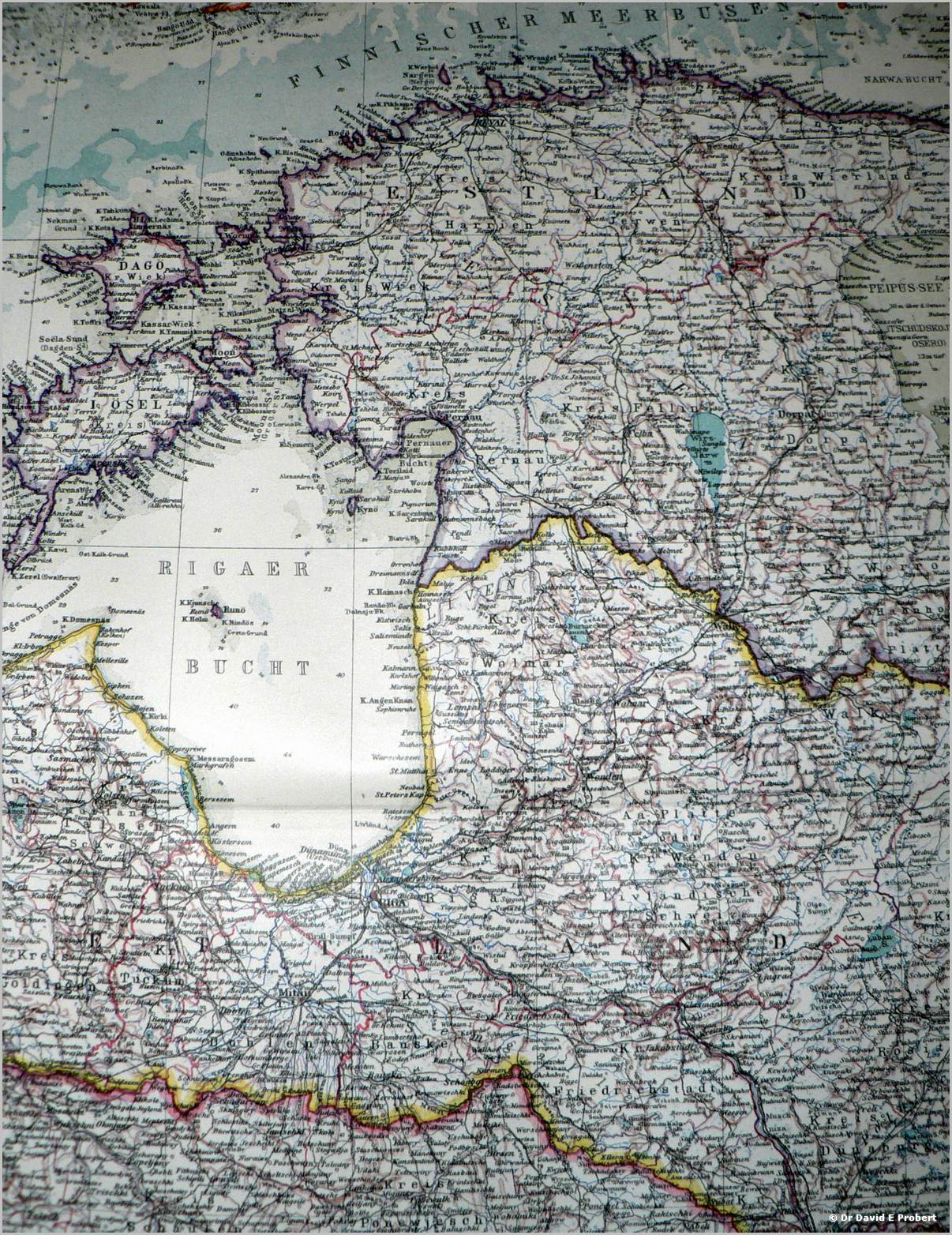 Central Latvia - 1927 - Stieler's Atlas