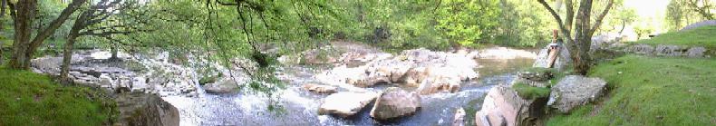 River Panorama - In the Elan Valley, Near Rhayader, Central Wales