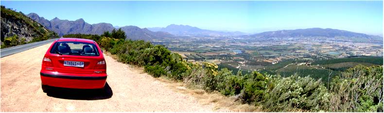 The Dutoitskloof Road (N1) that goes over the mountain between Worcester and Paarl