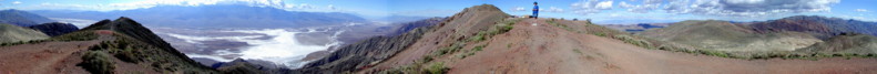 View from Dante's Peak above the Death Valley Salt Flats, and looking across to Telescope Peak!
