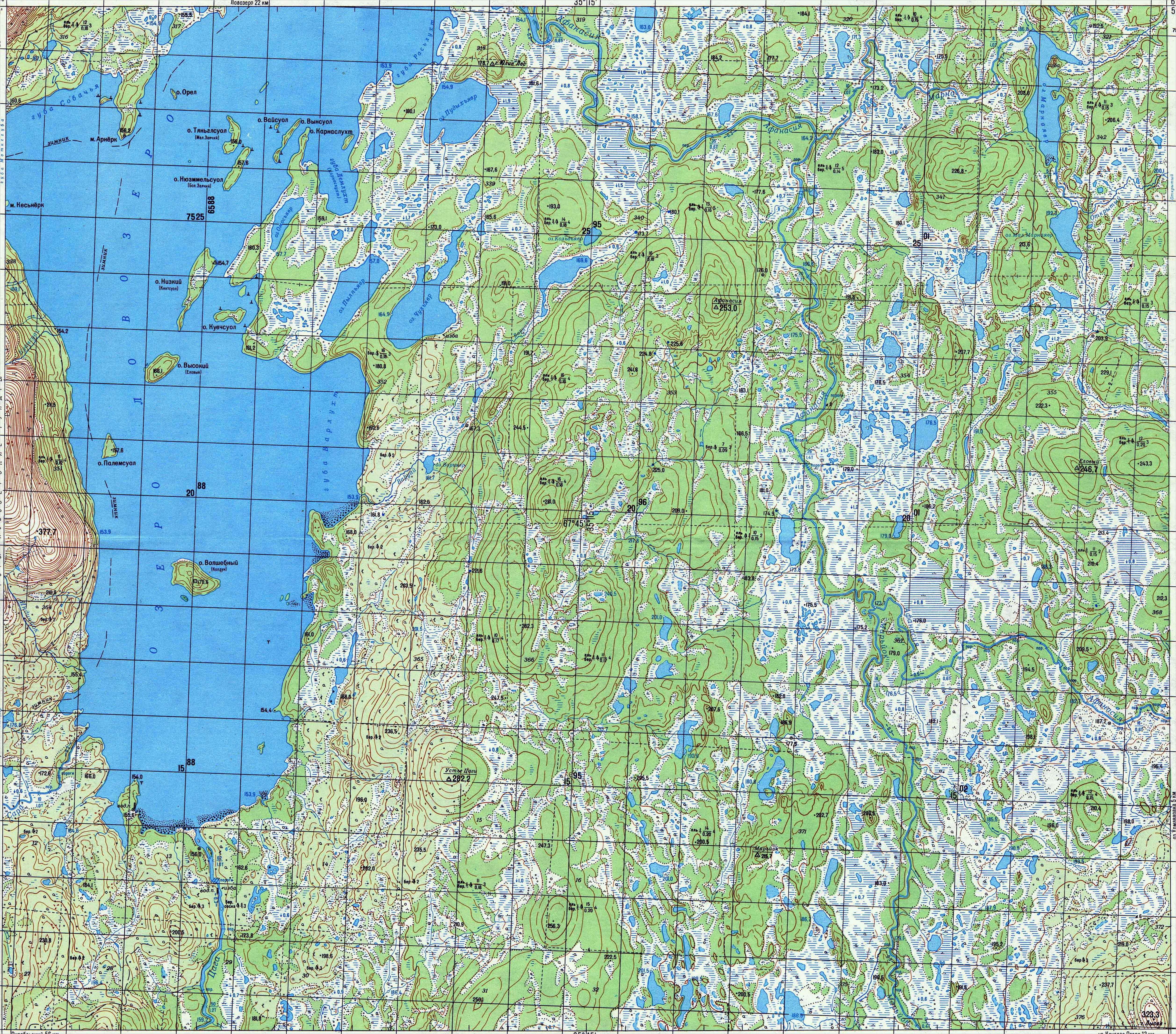 Map 15 -  .  - River Tsaga