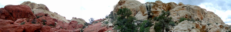 Red Rock Canyon on a walk up to the Natural Water Pools