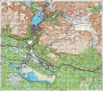 Map 17 -  - Kirovsk - Click to enlarge this map to Full Size - File size is typically around 4Mbytes so please be patient! 