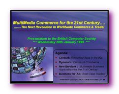 Click to enlarge Slide Image - Multi-Media Commerce & eBusiness for the 21st Century