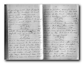 Click to see Full-Screen Scan of Percy Probert's East African Campaign Diary 