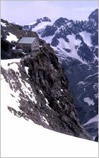 Click to enlarge Vertical Alpine Photo - French, Swiss and Austrian Alps