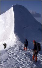 Click to enlarge Vertical Alpine Photo - French, Swiss and Austrian Alps