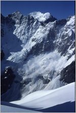 Click to enlarge Vertical Alpine Photo - French, Swiss and Austrian Alps