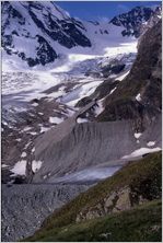 Click to enlarge Vertical Alpine Photo - French, Swiss and Austrian Alps
