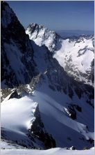 Click to enlarge Vertical Alpine Photo - French, Swiss and Austrian Alps