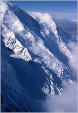 Click to enlarge Vertical Alpine Photo - French, Swiss and Austrian Alps