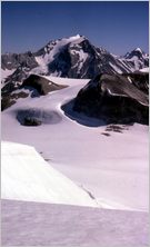 Click to enlarge Vertical Alpine Photo - French, Swiss and Austrian Alps