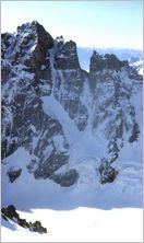 Click to enlarge Vertical Alpine Photo - French, Swiss and Austrian Alps