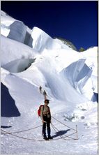 Click to enlarge Vertical Alpine Photo - French, Swiss and Austrian Alps