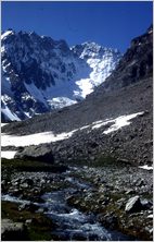 Click to enlarge Vertical Alpine Photo - French, Swiss and Austrian Alps