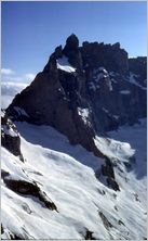 Click to enlarge Vertical Alpine Photo - French, Swiss and Austrian Alps