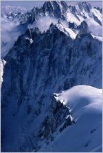 Click to enlarge Vertical Alpine Photo - French, Swiss and Austrian Alps